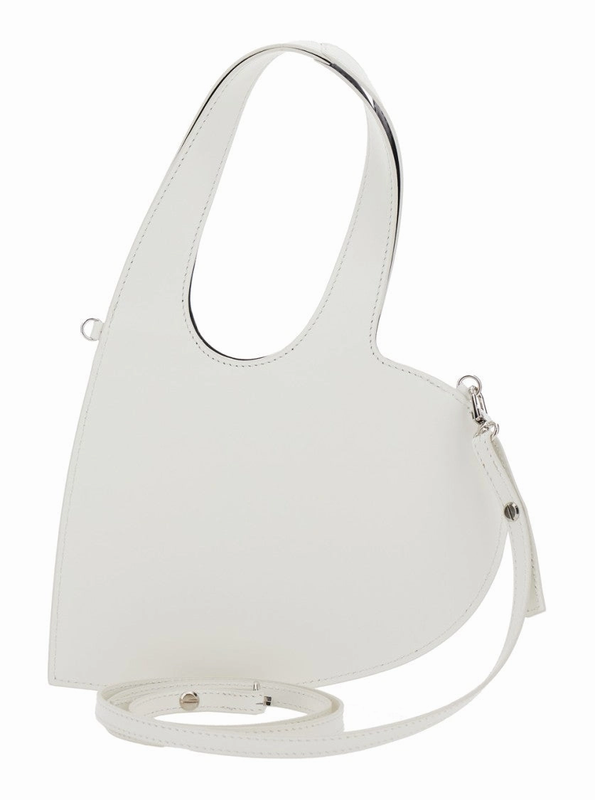 Baby Heart' White Heart Shaped Crossbody Bag