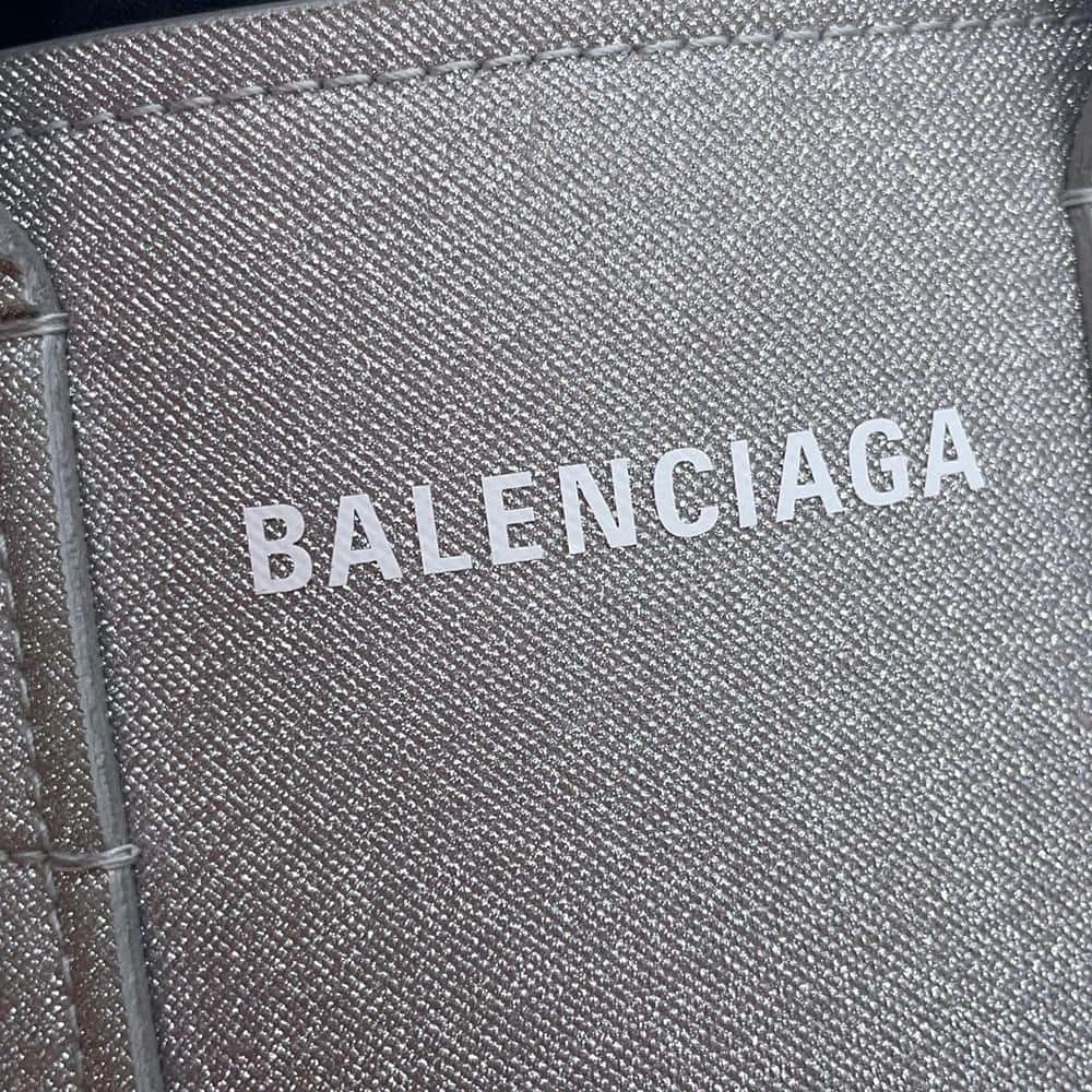 BALENCIAGA Everyday North South Shoulder Silver672793 Coating canvas Size XS