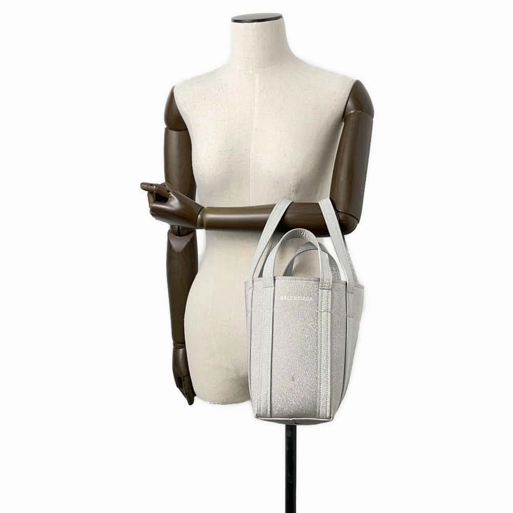 BALENCIAGA Everyday North South Shoulder Silver672793 Coating canvas Size XS