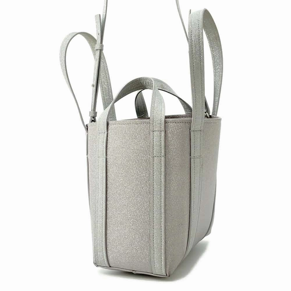 BALENCIAGA Everyday North South Shoulder Silver672793 Coating canvas Size XS