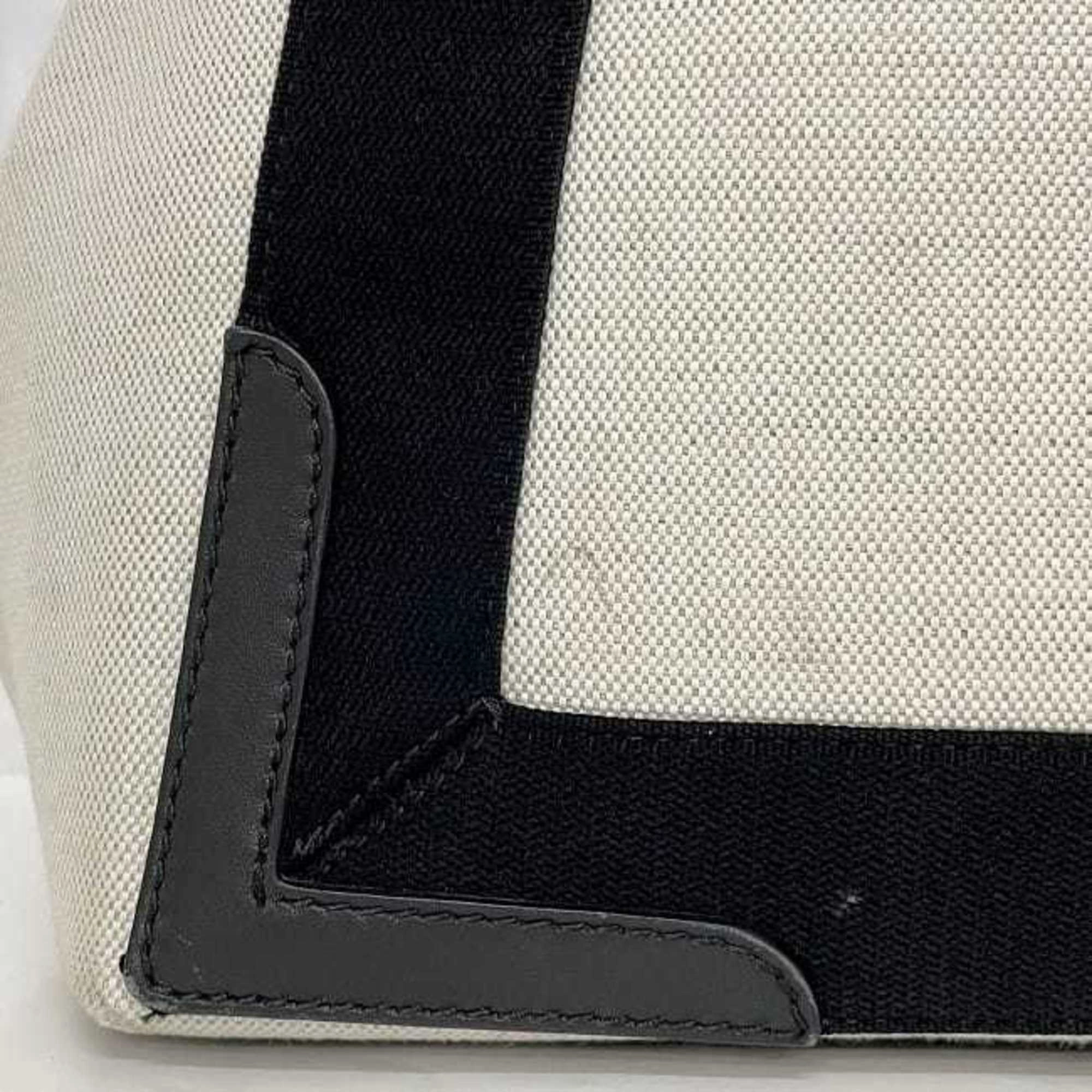 Balenciaga ivory Canvas Leather Tote Bag (Pre-Owned)