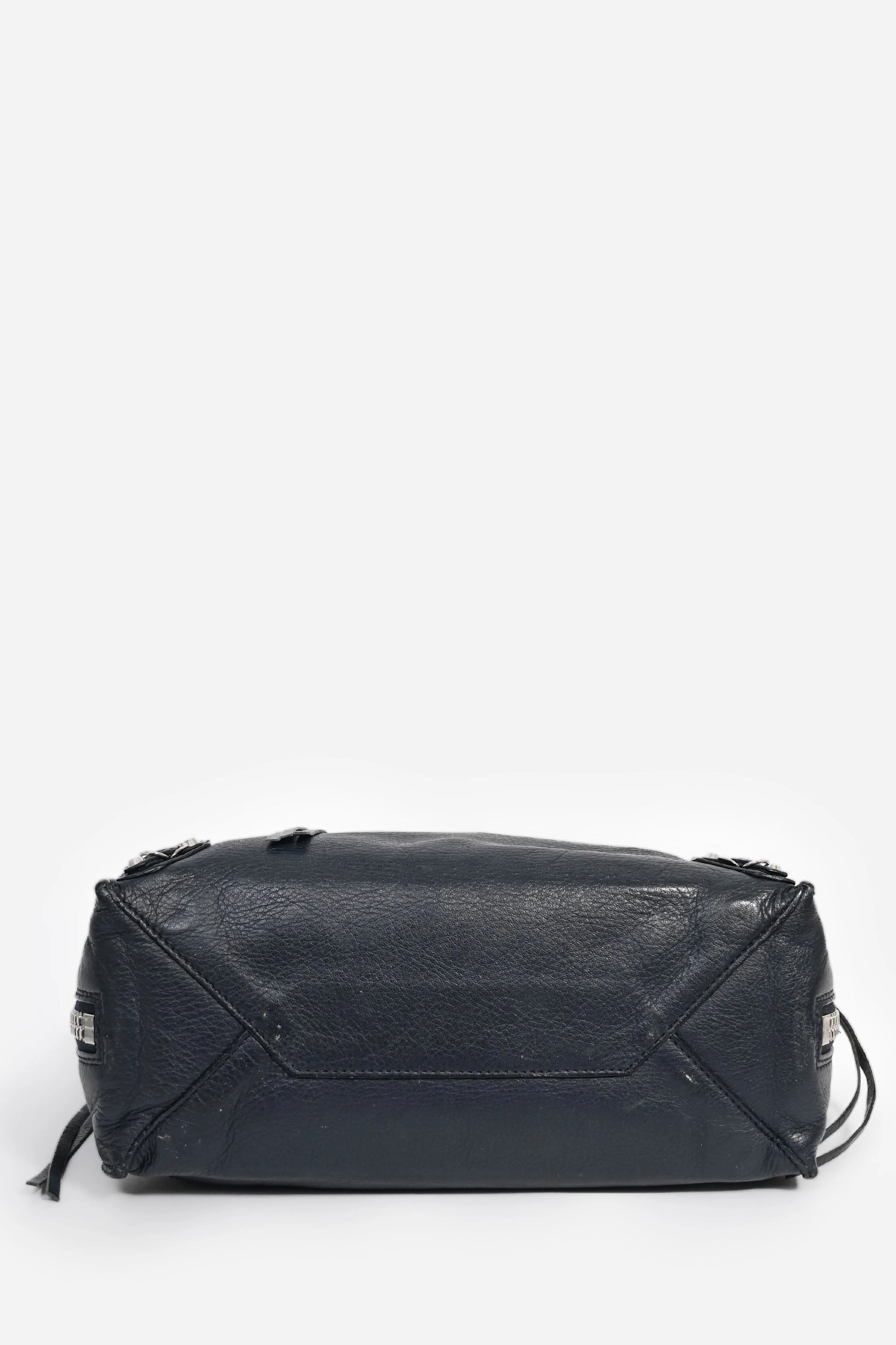 Balenciaga Navy Leather Paper Mini 2Way Bag