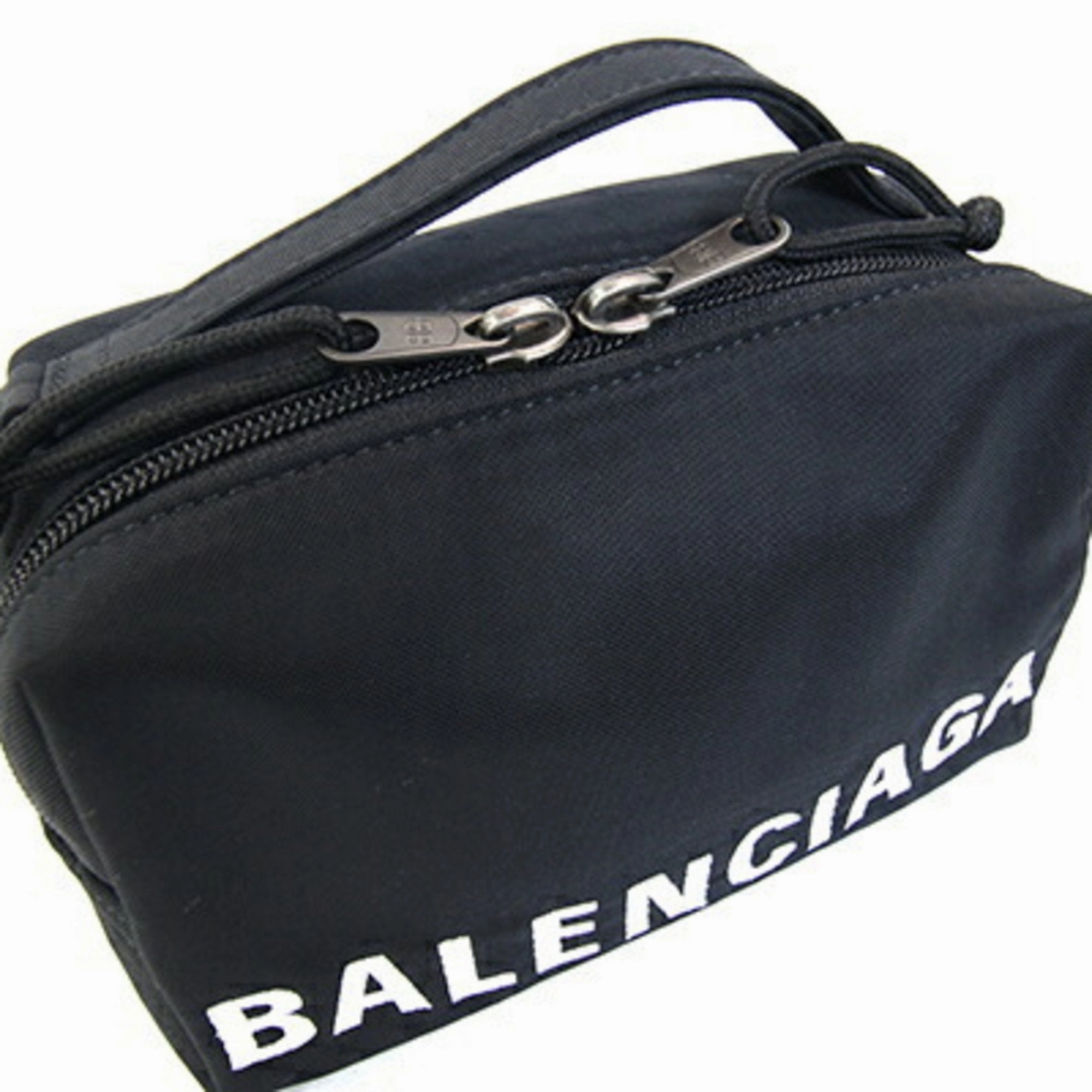 Balenciaga Nylon Canvas Handbag Pochette Pouch Shoulder Bag (Pre-Owned)