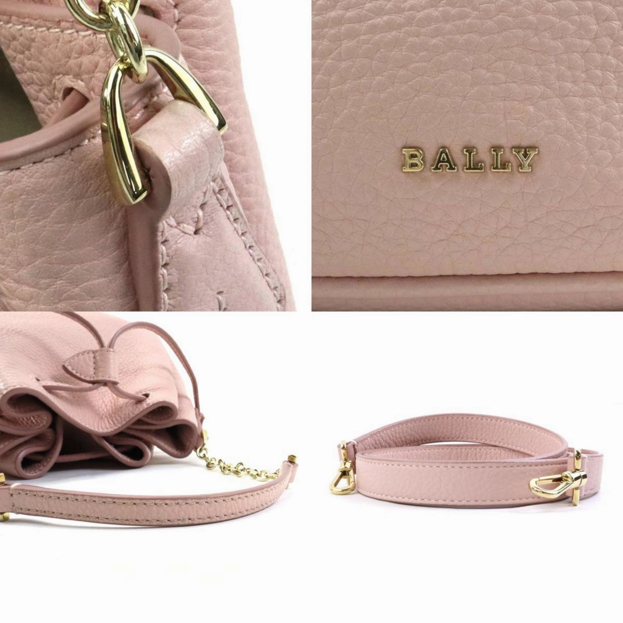 Bally  Leather Handbag Shoulder Bag (Pre-Owned)