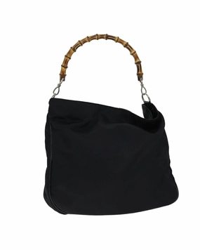 Bamboo Handle Shoulder Bag