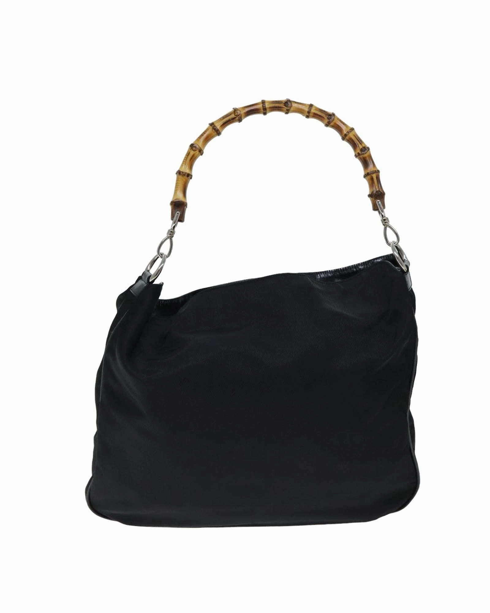 Bamboo Handle Shoulder Bag
