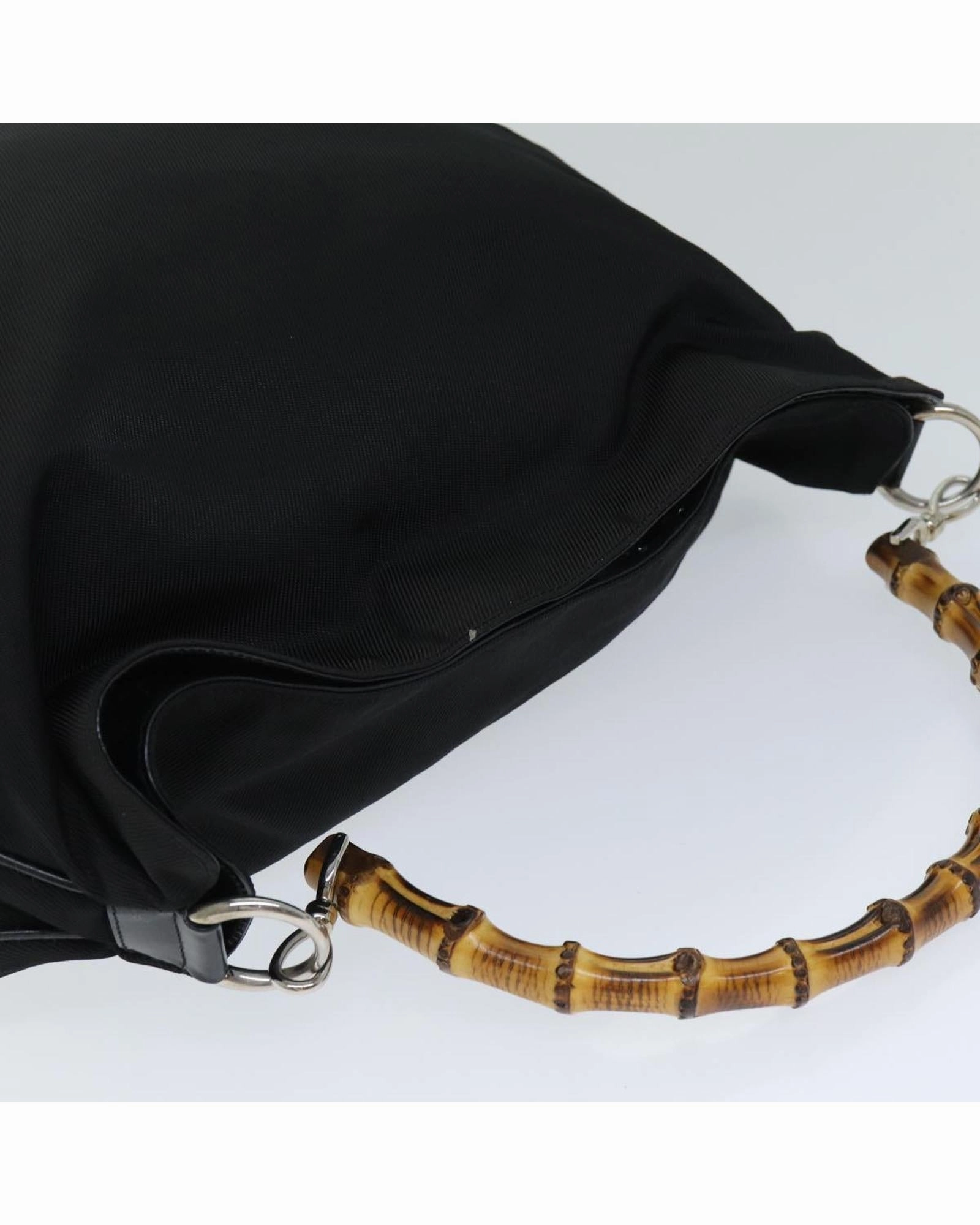 Bamboo Handle Shoulder Bag