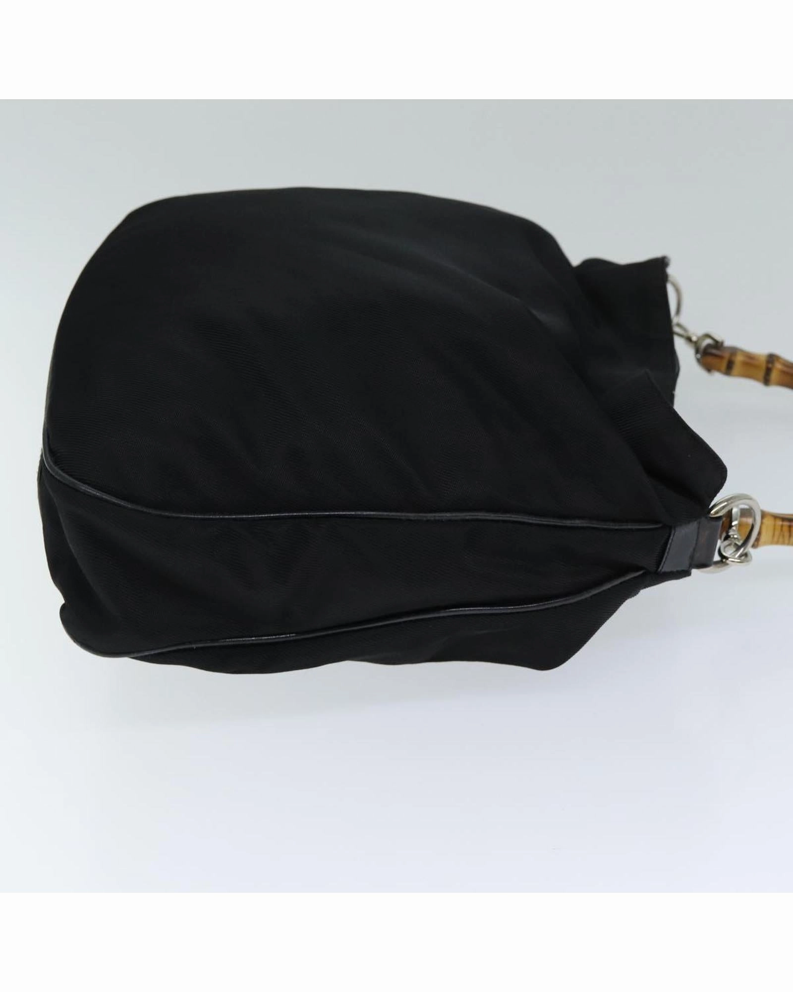 Bamboo Handle Shoulder Bag