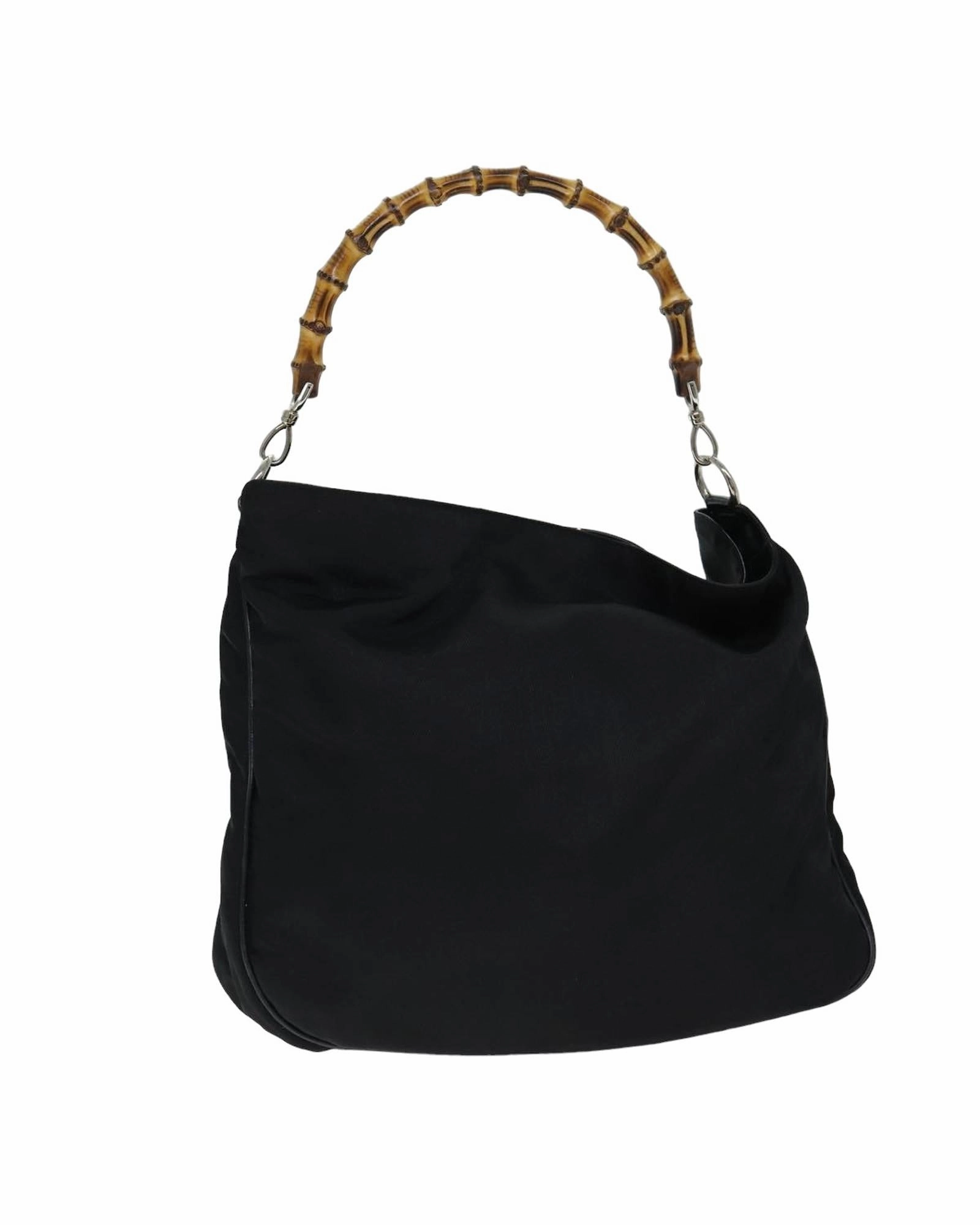 Bamboo Handle Shoulder Bag