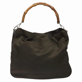 Bamboo Synthetic Shoulder Bag with Strap