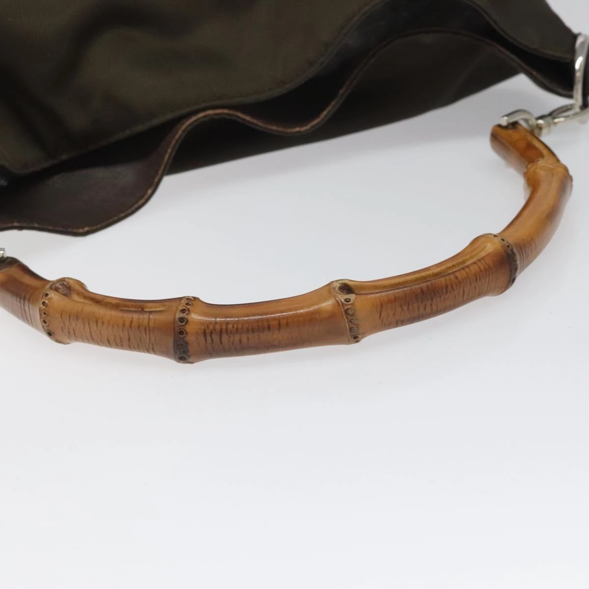 Bamboo Synthetic Shoulder Bag with Strap