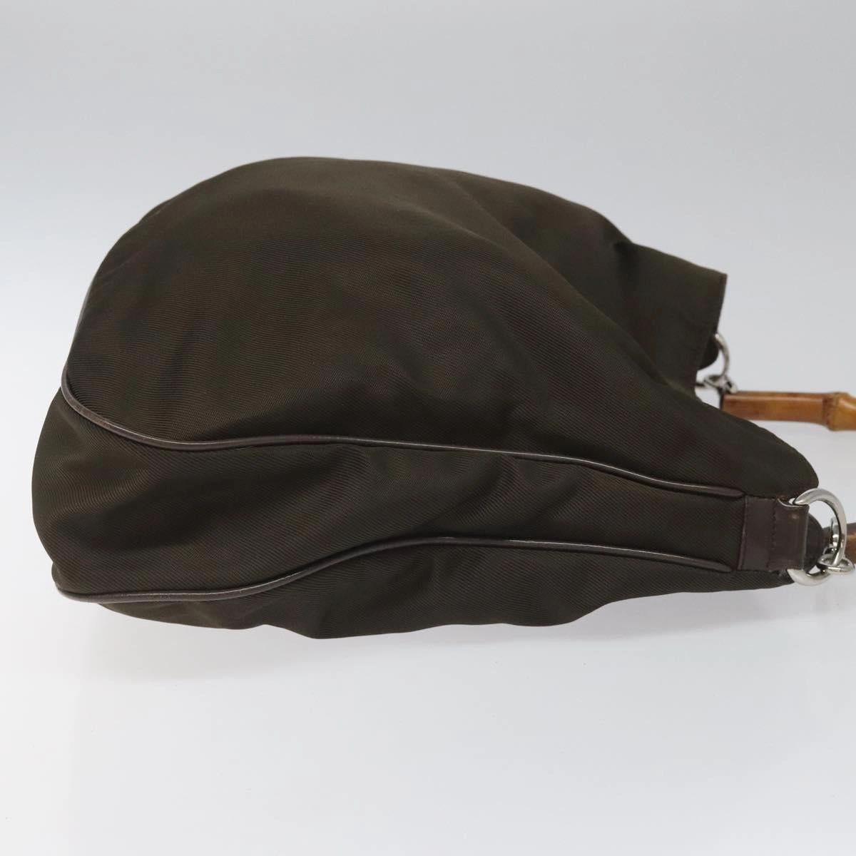 Bamboo Synthetic Shoulder Bag with Strap
