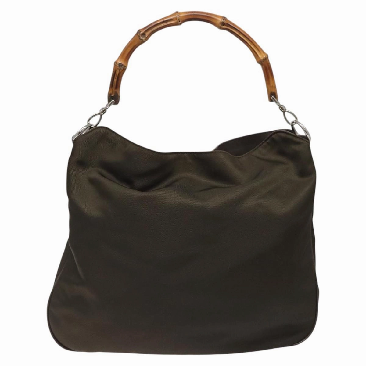 Bamboo Synthetic Shoulder Bag with Strap