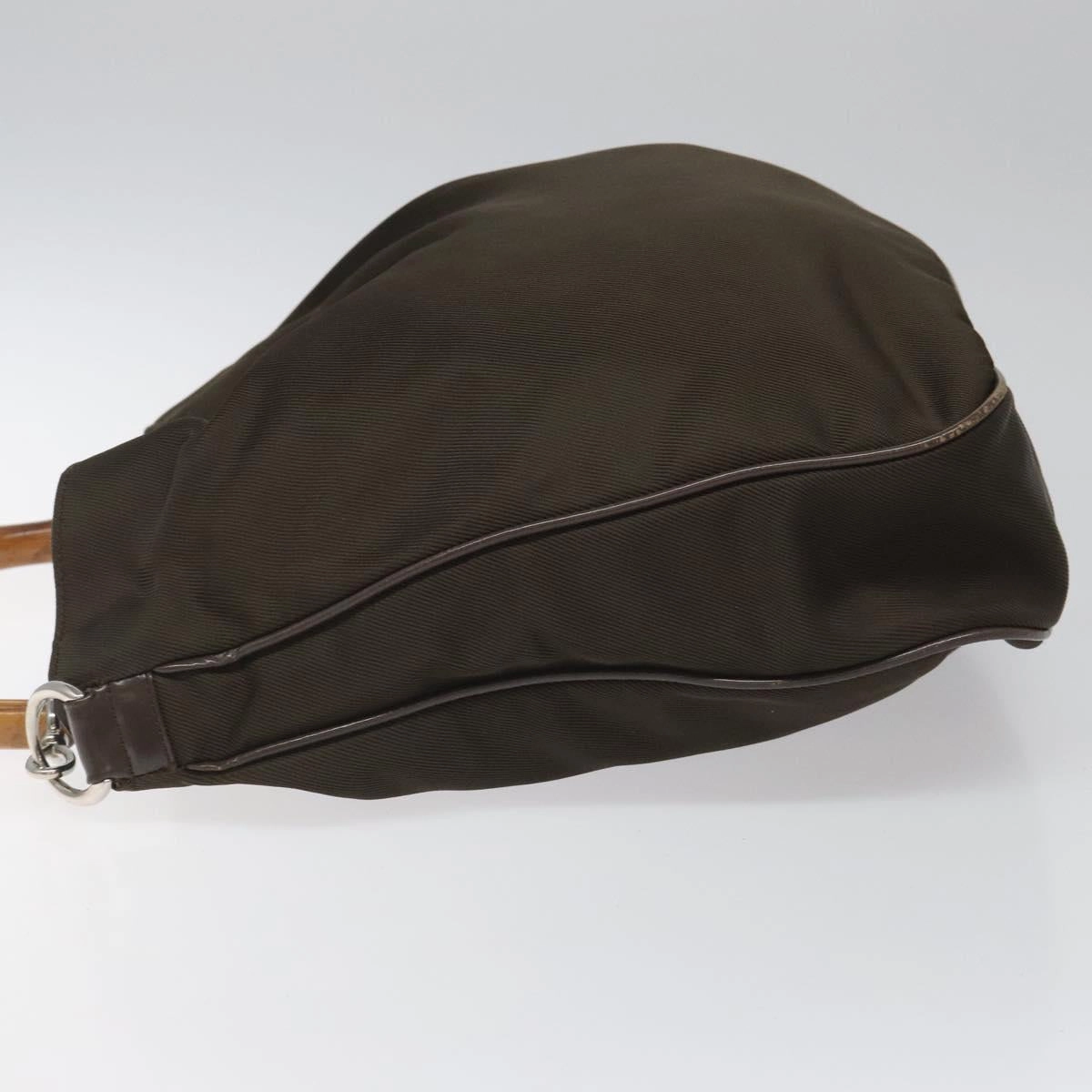Bamboo Synthetic Shoulder Bag with Strap