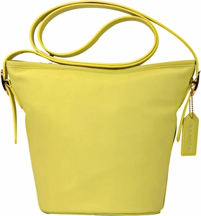 Banuce Fashion Small Leather Crossbody Shoulder Bag for Women Satchel Purse and Hobo Handbags Yellow