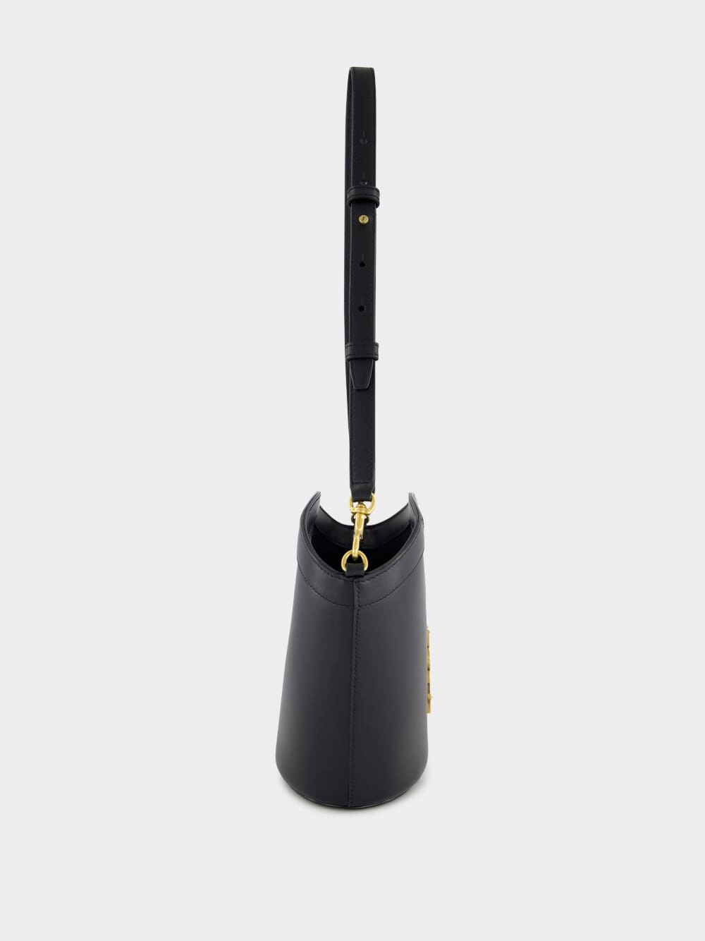 Black Celia Mini Tote in Smooth Leather