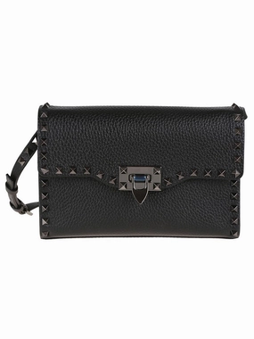 Black Grained Calfskin Small Bag