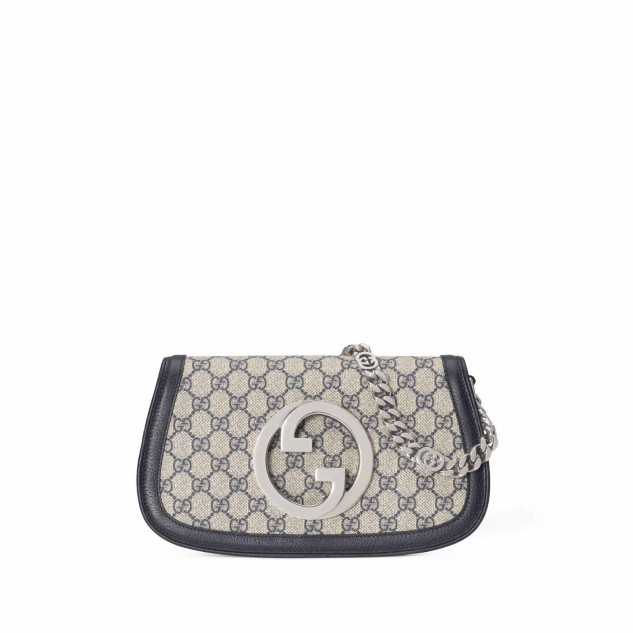 Blondie Shoulder Bag Beige & Blue Leather Shoulder Bag for Women