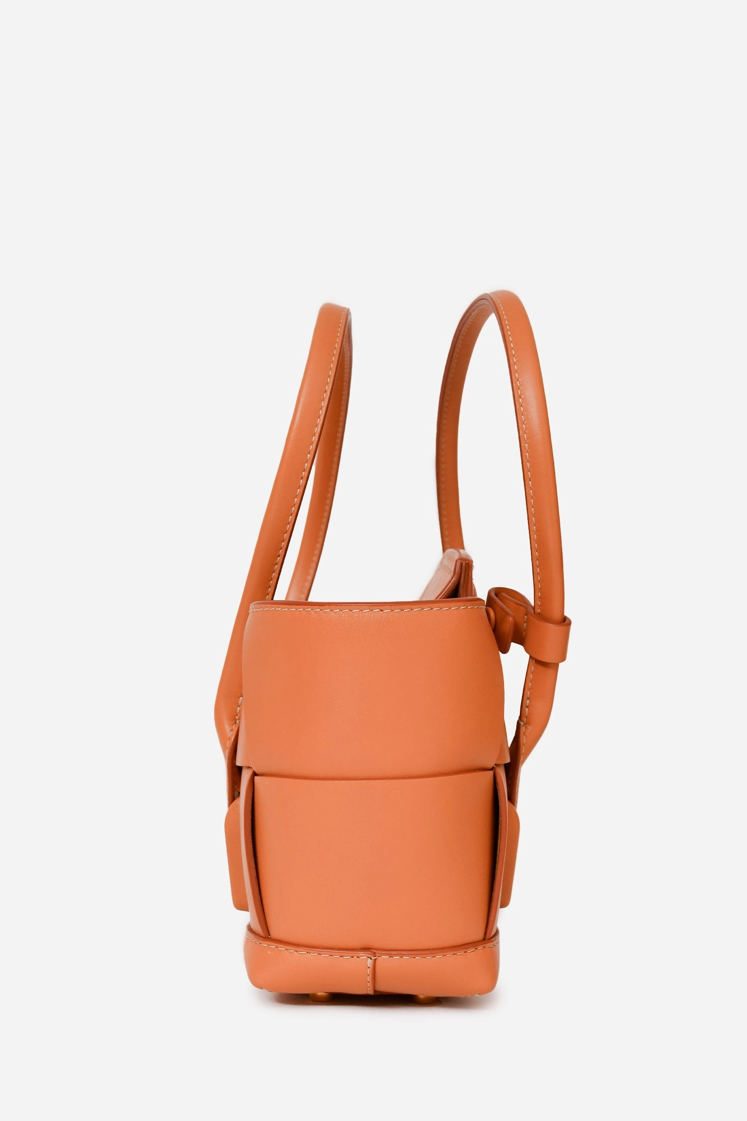 Bottega Veneta Brown Leather Intrecciato Acro Crossbody
