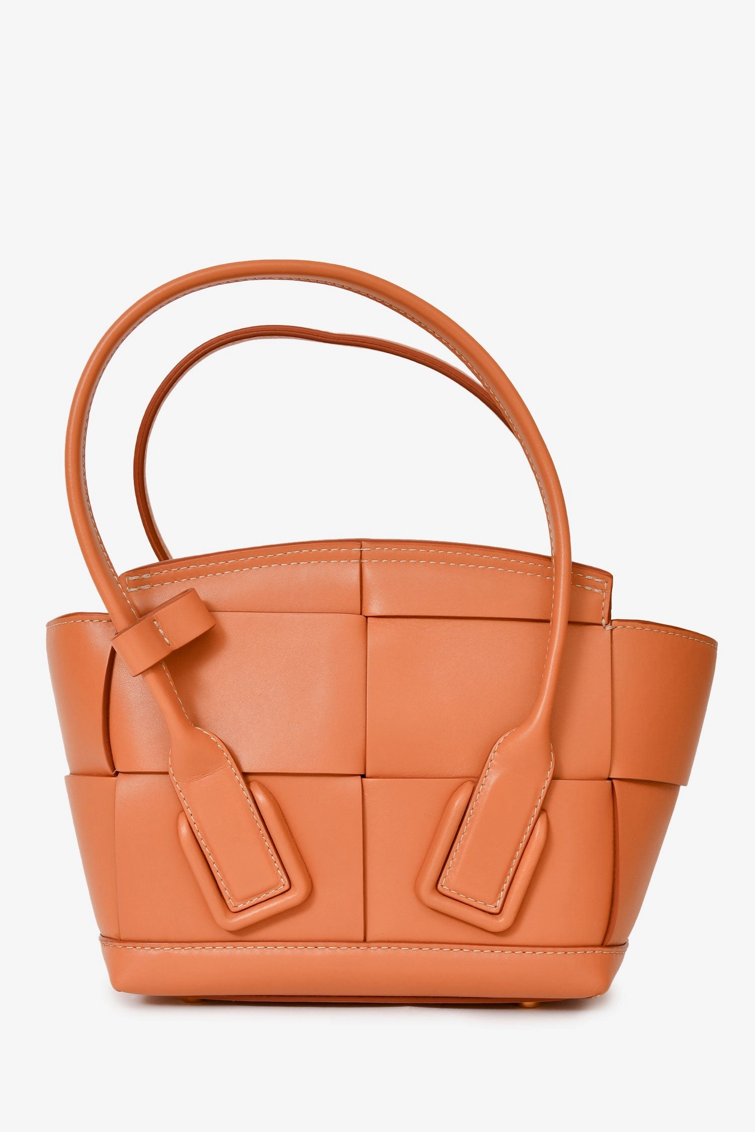 Bottega Veneta Brown Leather Intrecciato Acro Crossbody