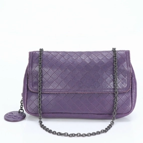 Bottega Veneta Intrecciato Leather Shoulder Bag (Pre-Owned)