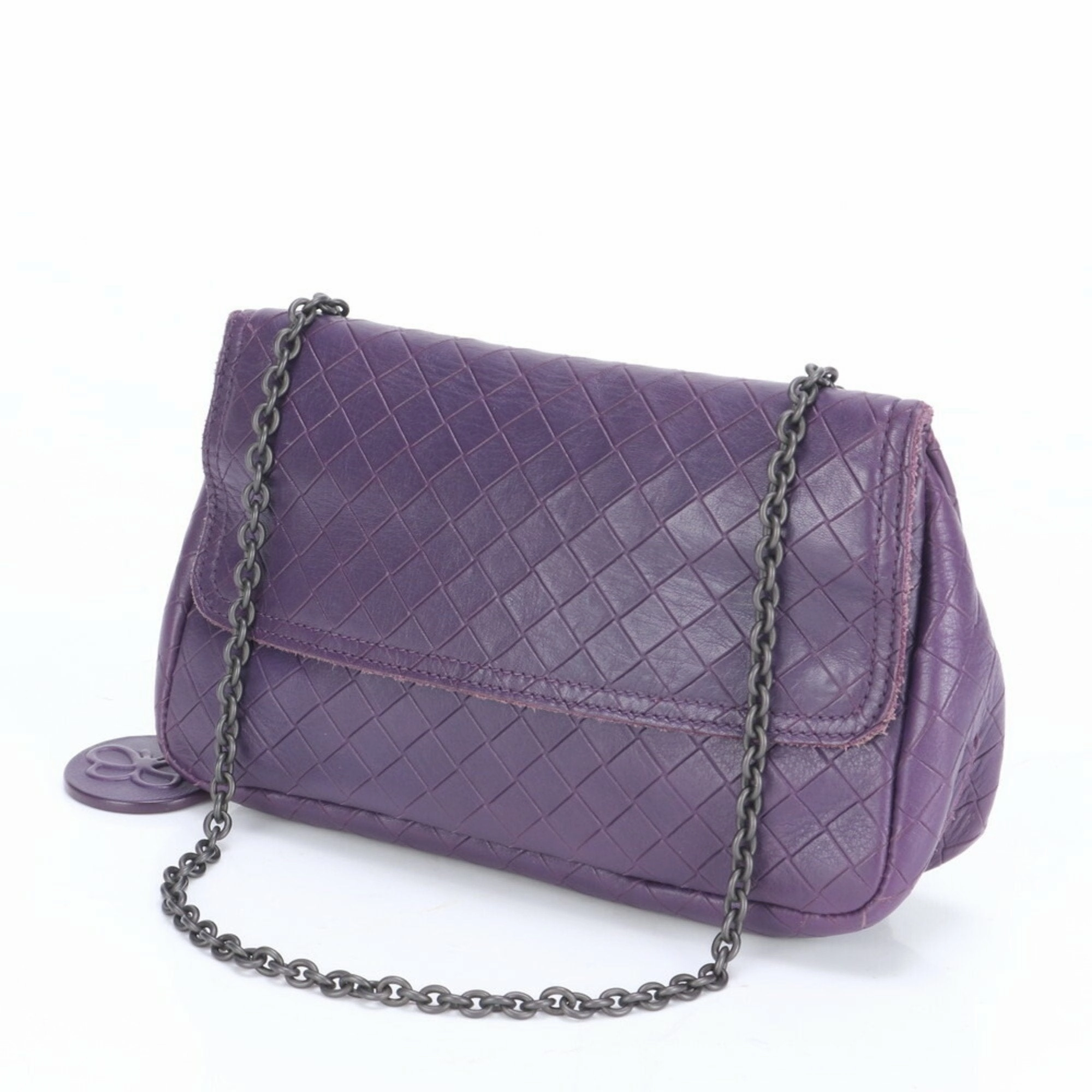 Bottega Veneta Intrecciato Leather Shoulder Bag (Pre-Owned)