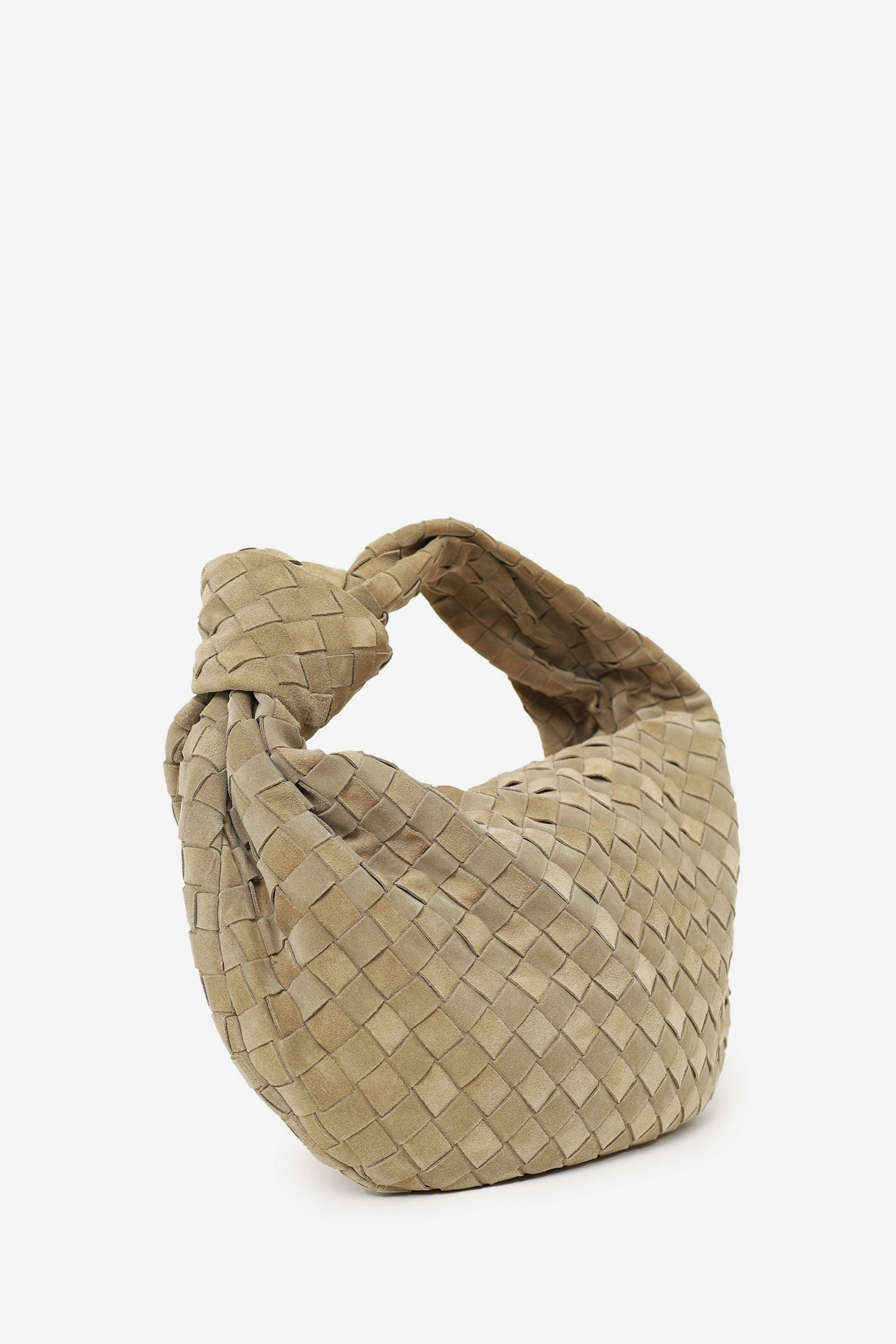 Bottega Veneta Khaki Beige Suede Teen Jodie
