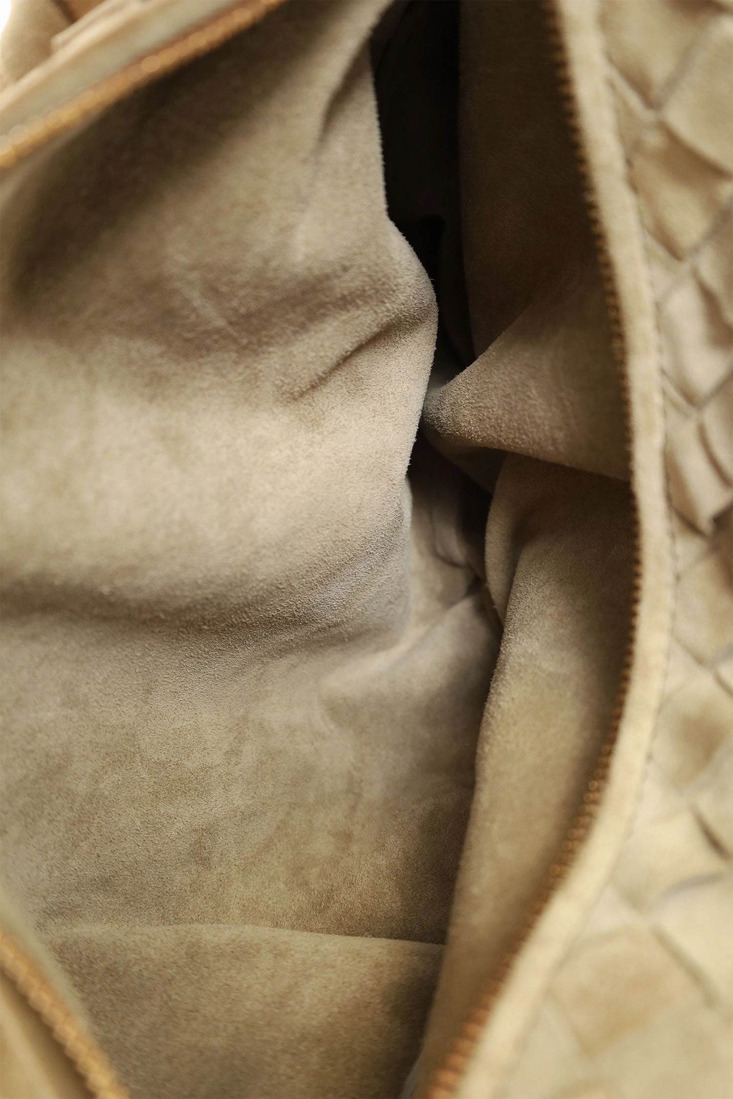 Bottega Veneta Khaki Beige Suede Teen Jodie