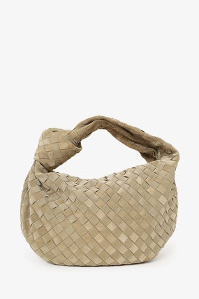 Bottega Veneta Khaki Beige Suede Teen Jodie