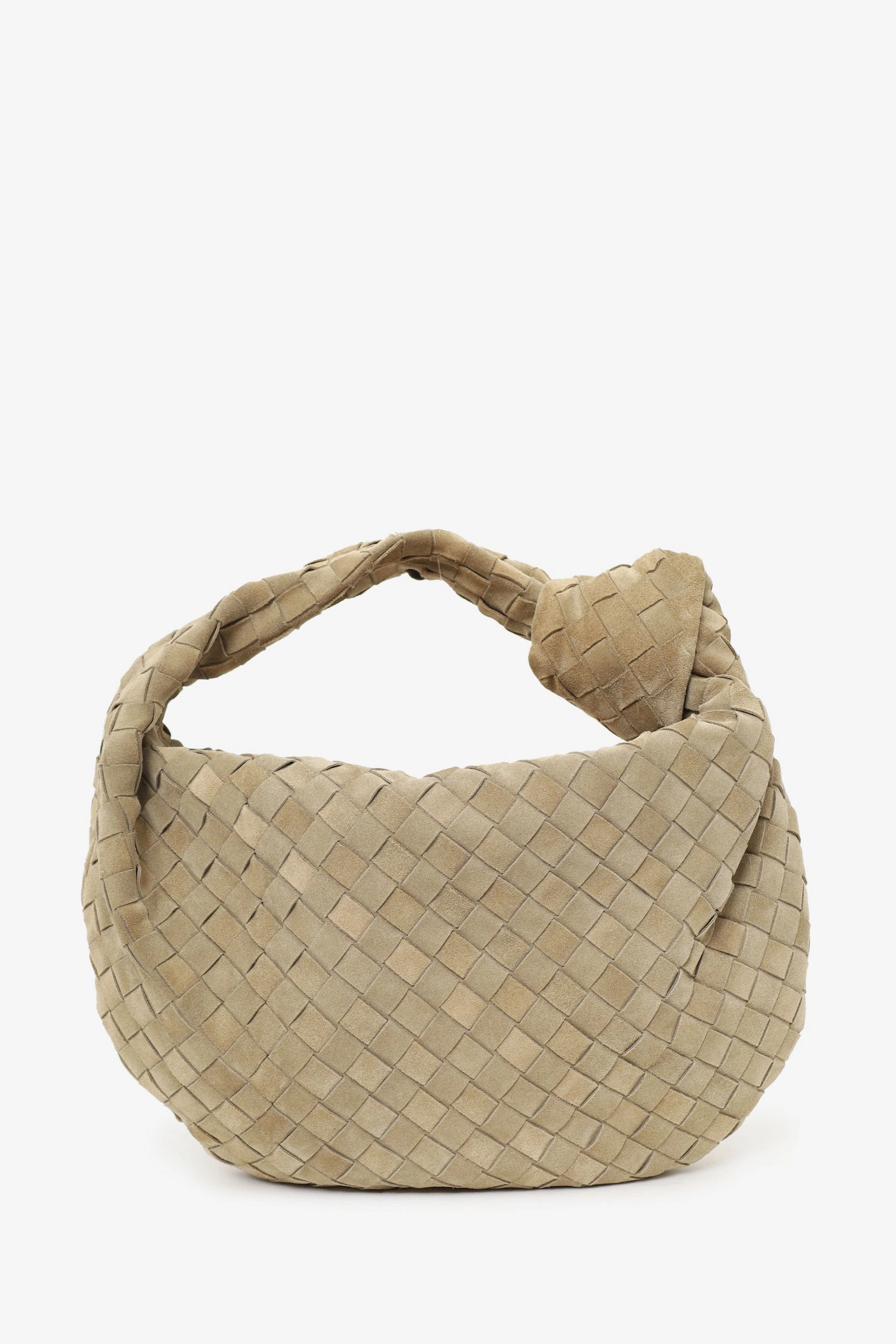 Bottega Veneta Khaki Beige Suede Teen Jodie