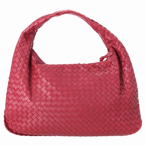Bottega Veneta Medium Veneta Hobo Bag in Burgundy Leather