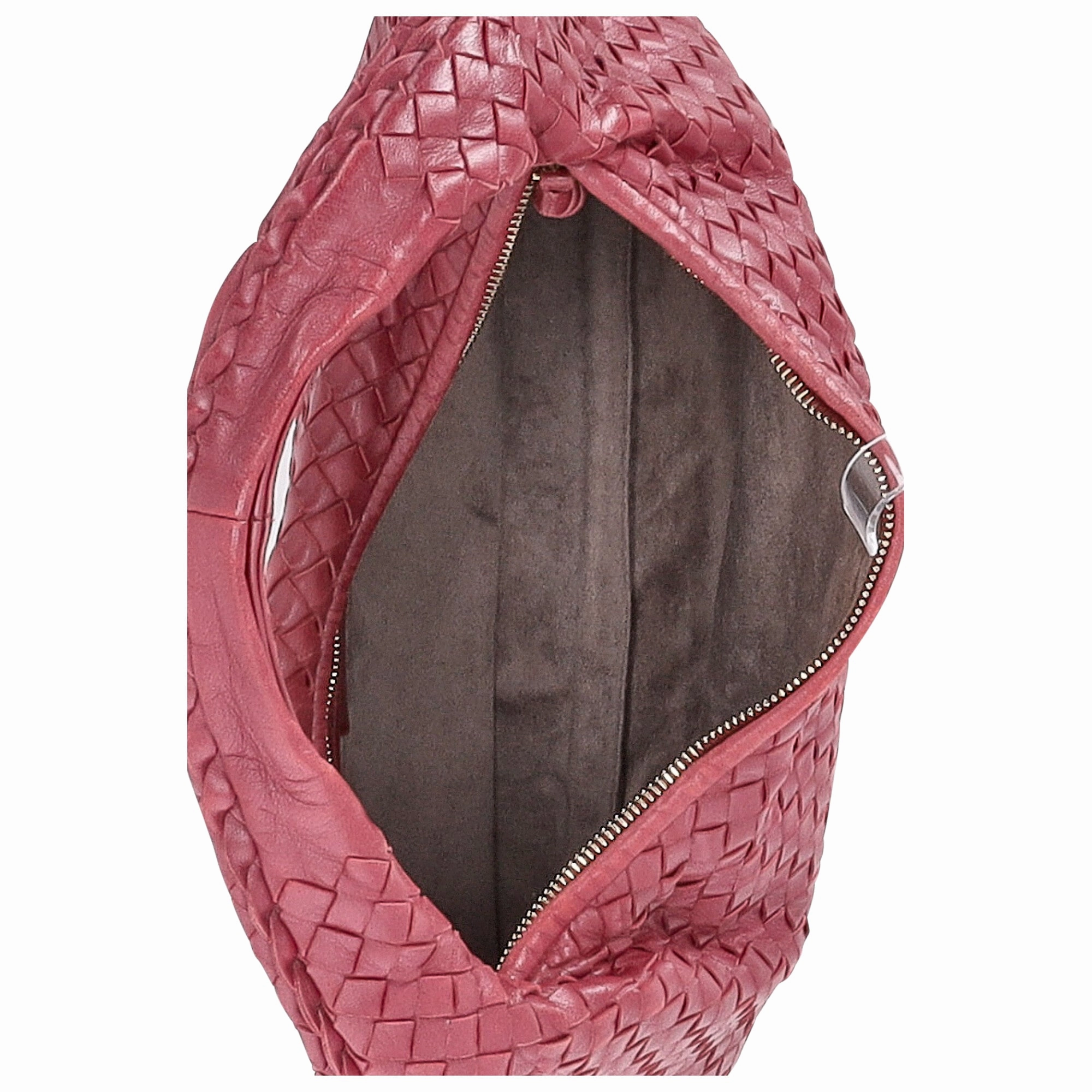 Bottega Veneta Medium Veneta Hobo Bag in Burgundy Leather