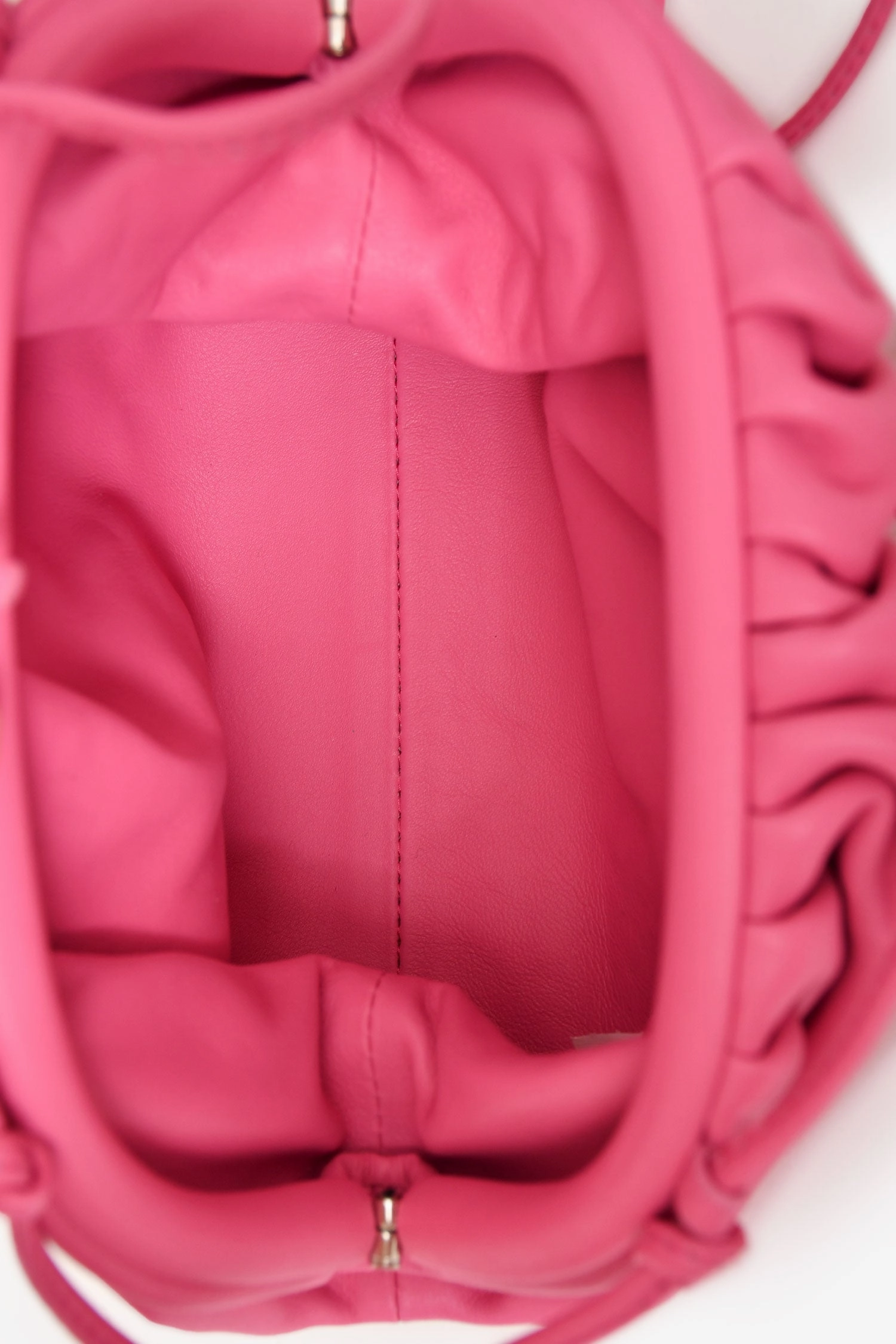 Bottega Veneta Pink Leather Mini Pouch Crossbody