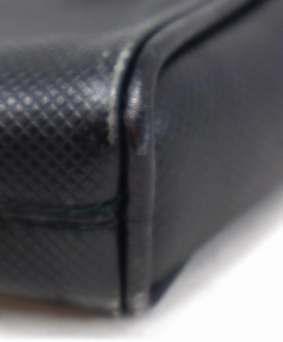 Bottega Veneta Vintage Black Leather Clutch