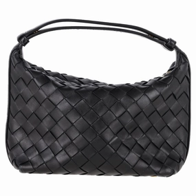Bottega Veneta Wallace Shoulder Bag in Black Leather