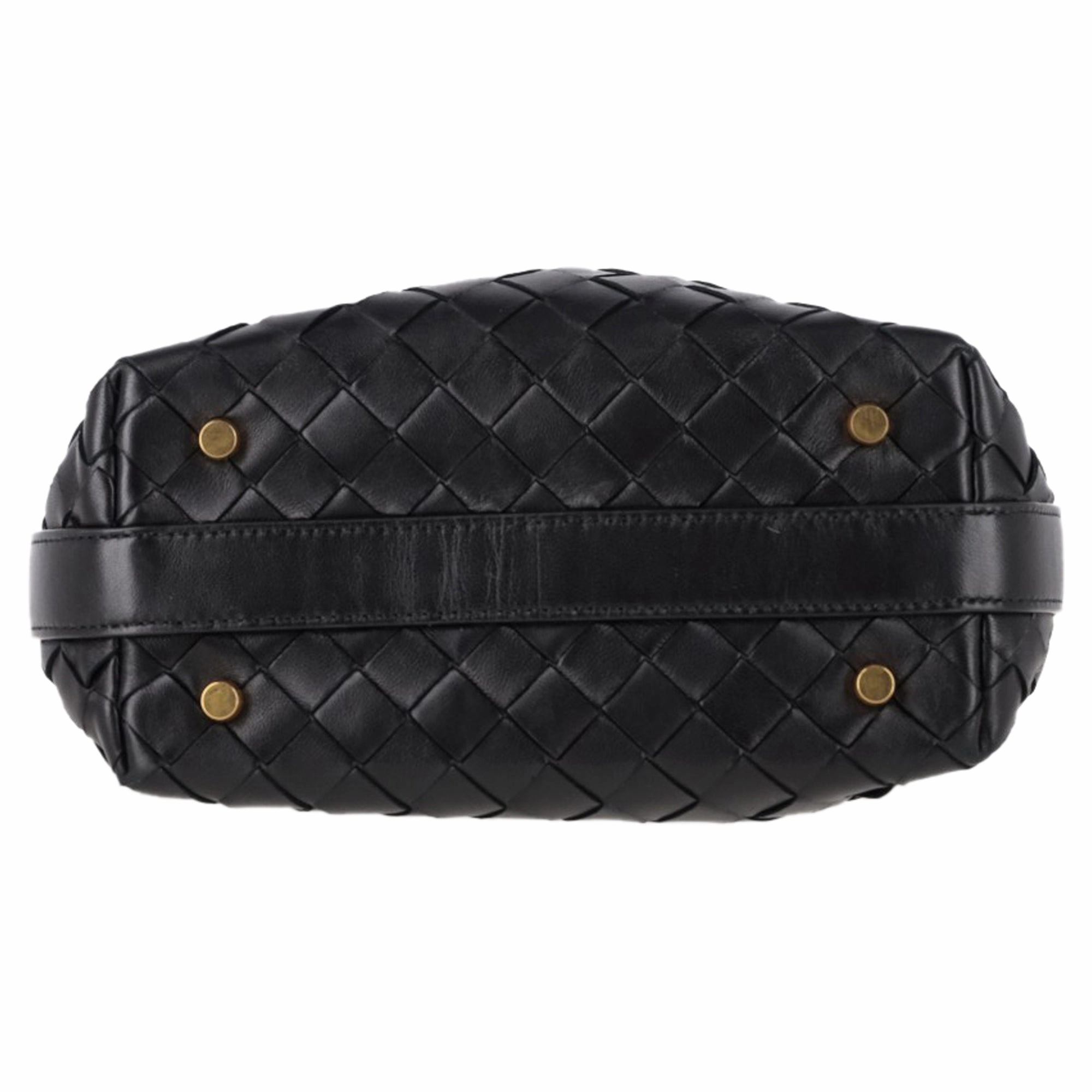 Bottega Veneta Wallace Shoulder Bag in Black Leather