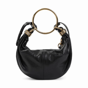 Bracelet Black Calf Leather Shoulder Bag