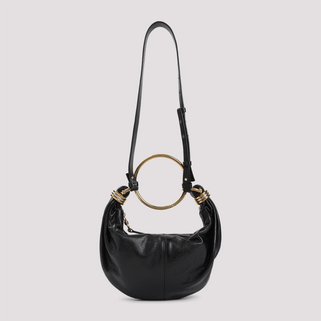 Bracelet Black Calf Leather Shoulder Bag
