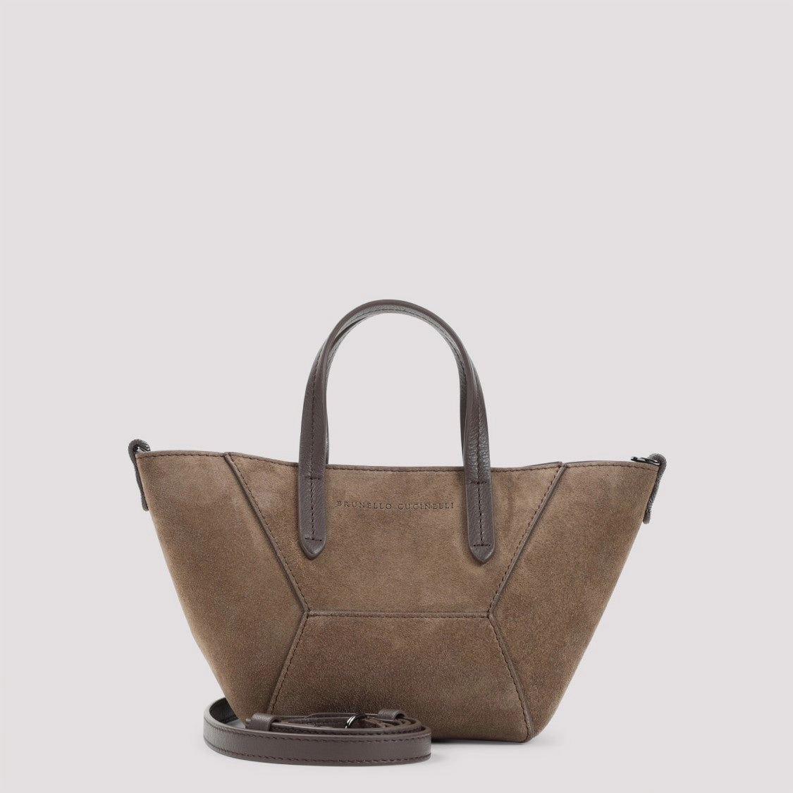 Brown Suede Duomini Bag