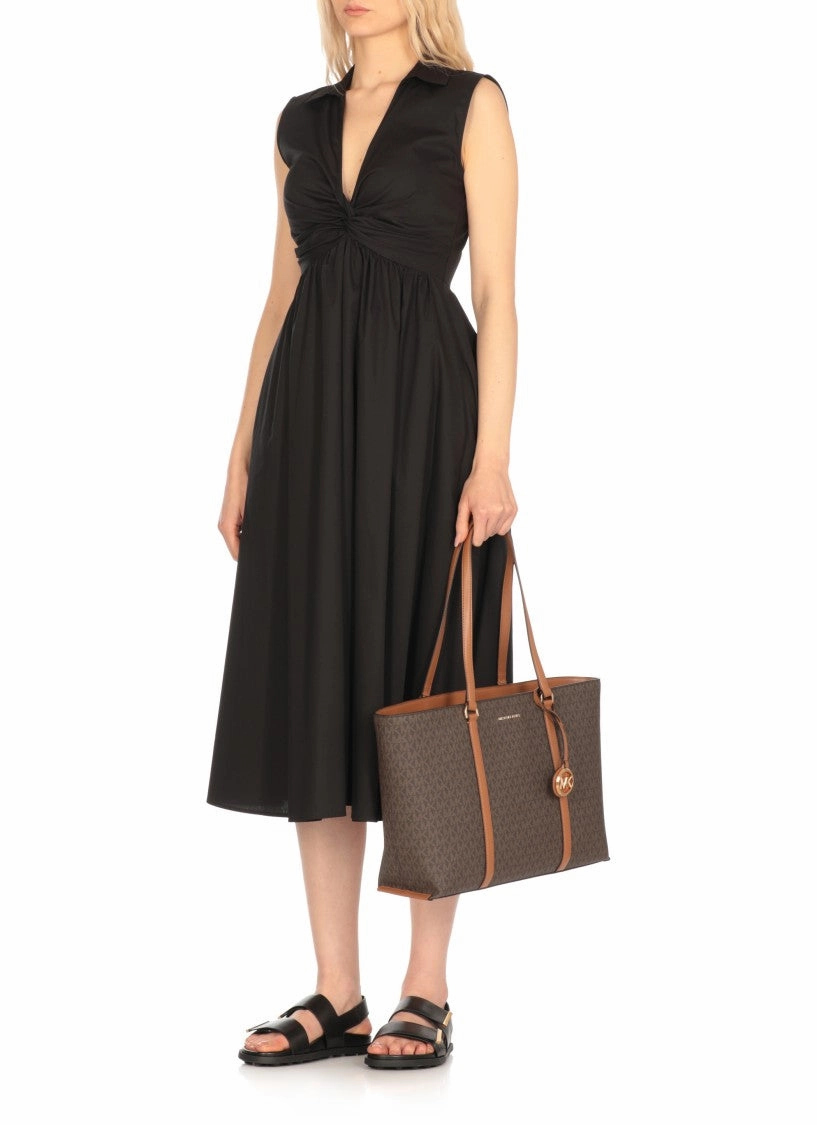 Brown Temple Shopping Bag