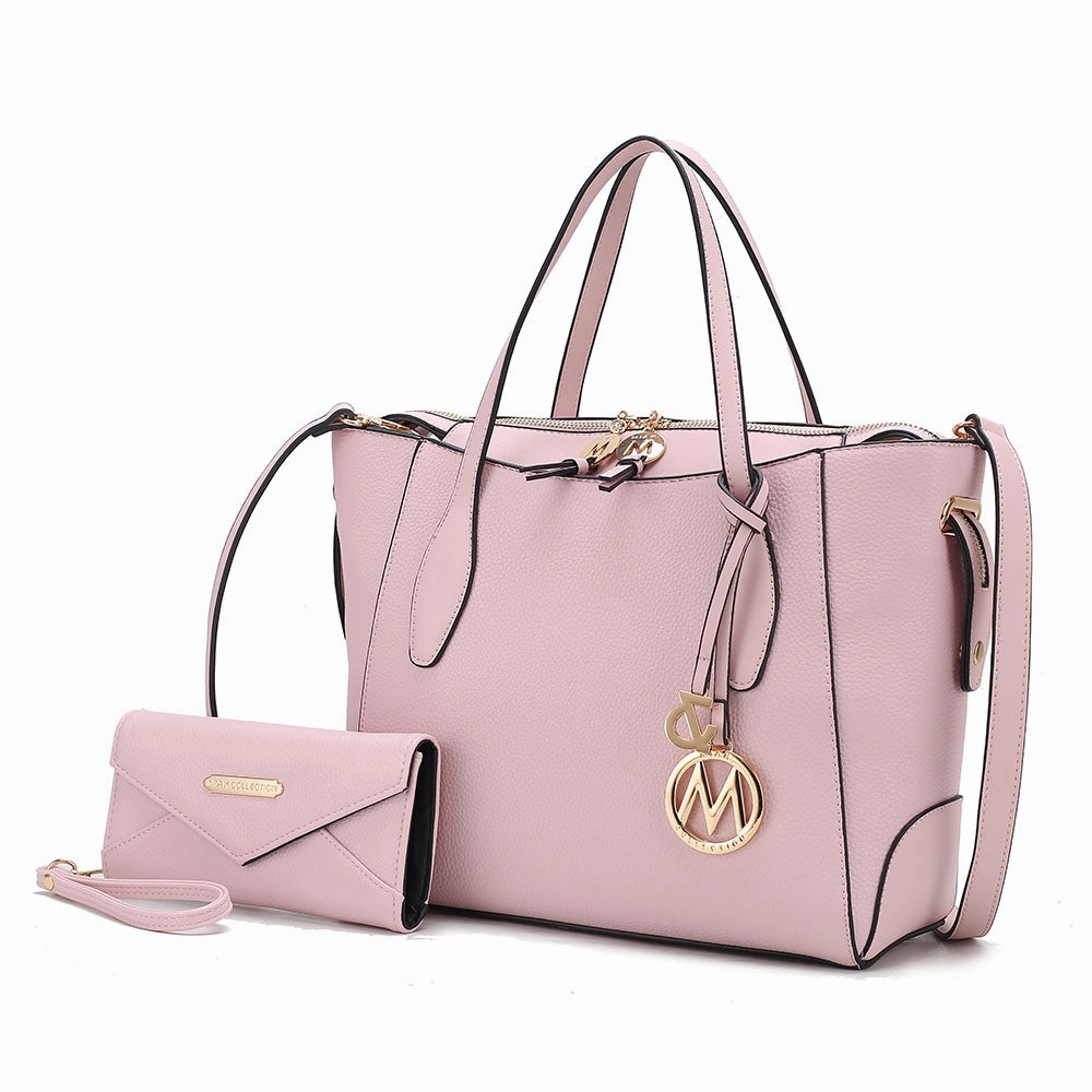Bruna Women's Tote Bag with Wallet Set by Mia K