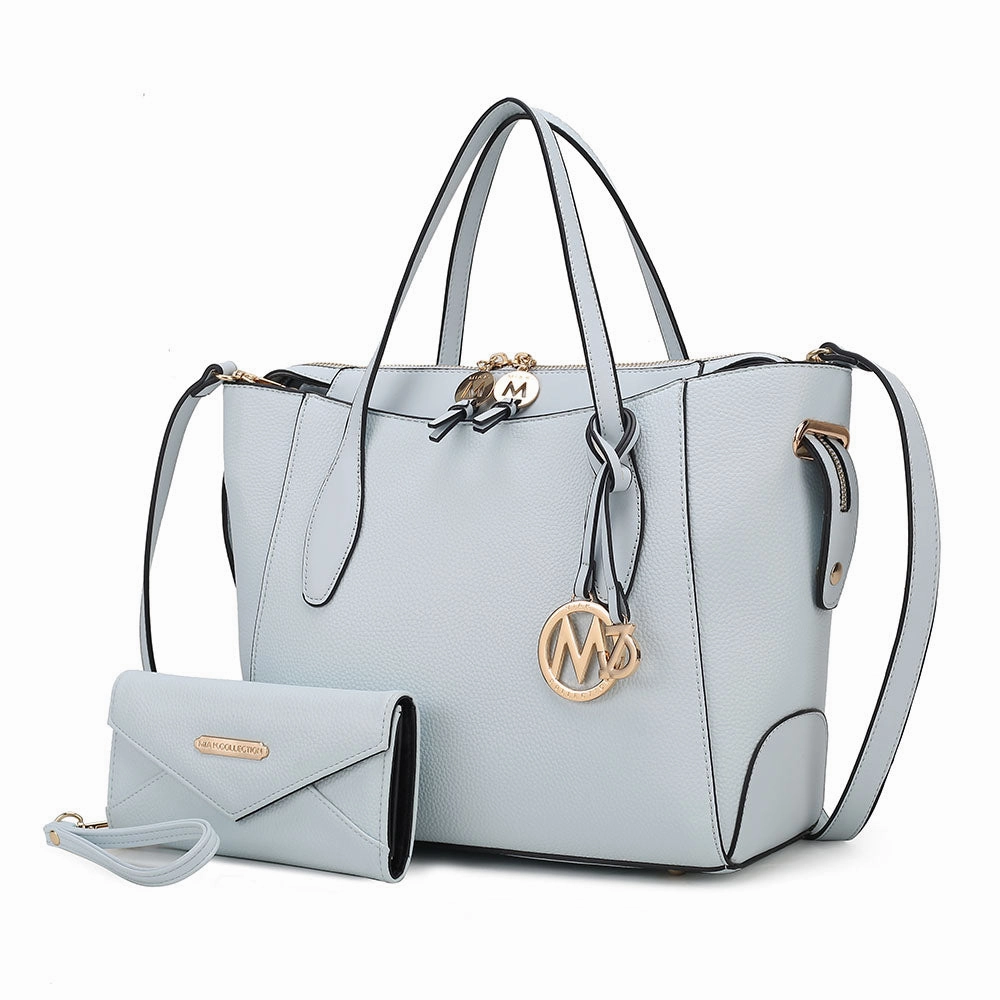 Bruna Women's Tote Bag with Wallet Set by Mia K