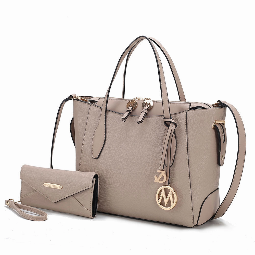 Bruna Women's Tote Bag with Wallet Set by Mia K