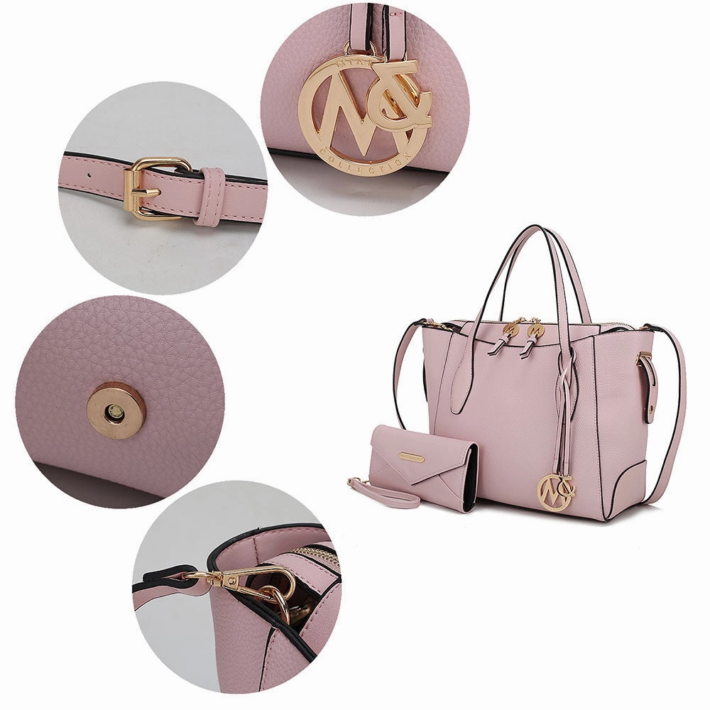 Bruna Women's Tote Bag with Wallet Set by Mia K