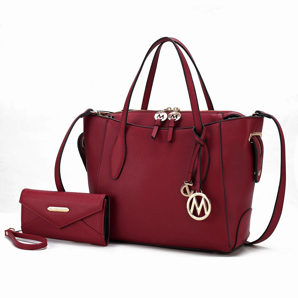 Bruna Women's Tote Bag with Wallet Set by Mia K