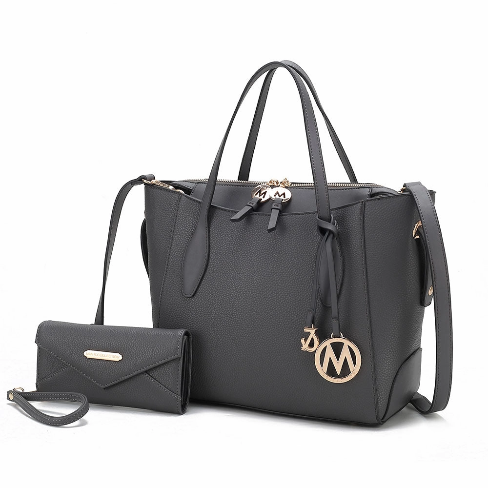 Bruna Women's Tote Bag with Wallet Set by Mia K