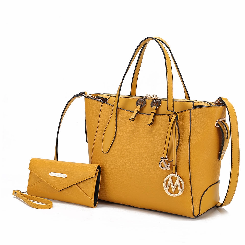 Bruna Women's Tote Bag with Wallet Set by Mia K