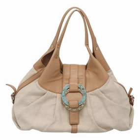 Bulgari Chandra Canvas Tote Bag (Pre-Owned)