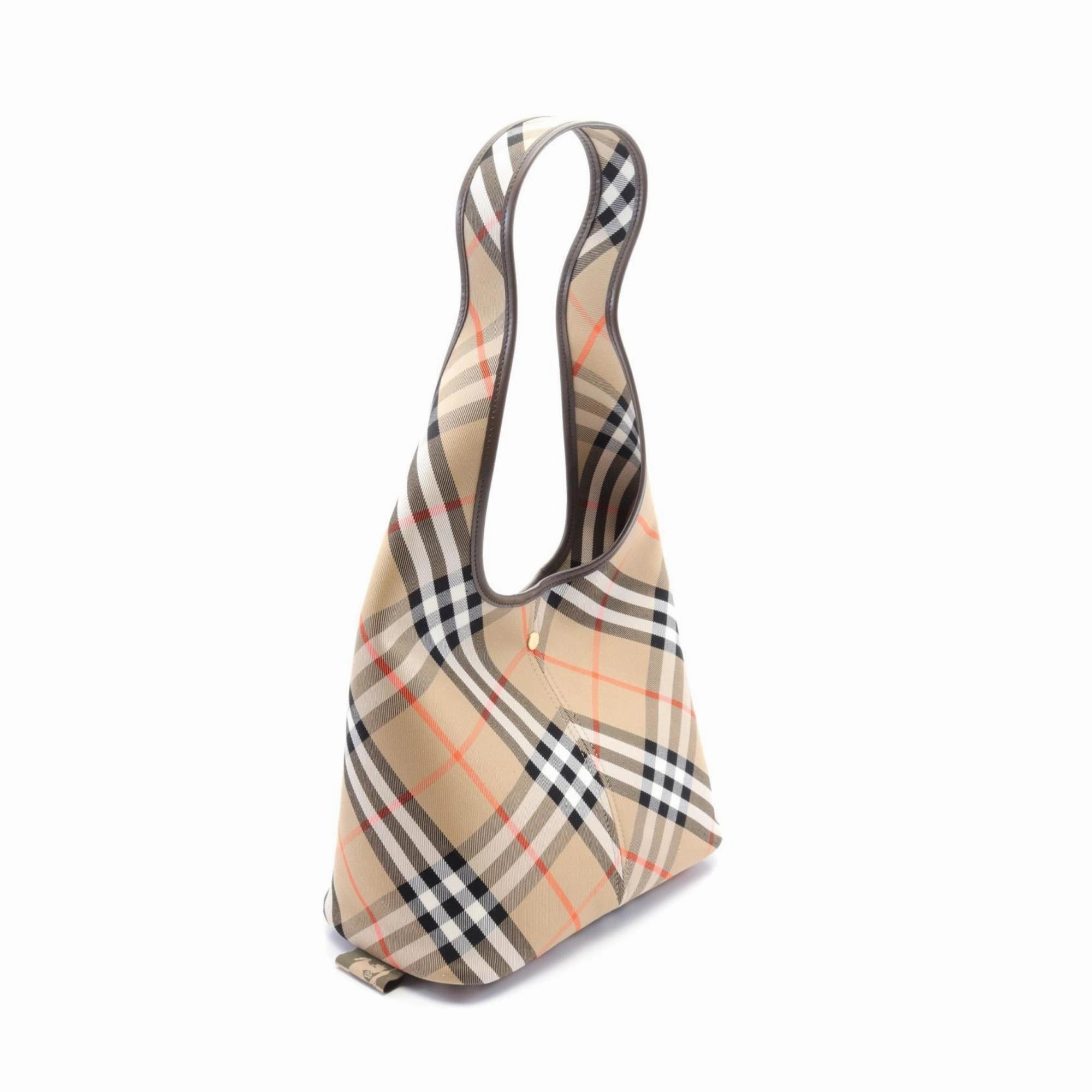 Burberry    Canvas Leather Pouch Shoulder Bag (Pre-Owned)