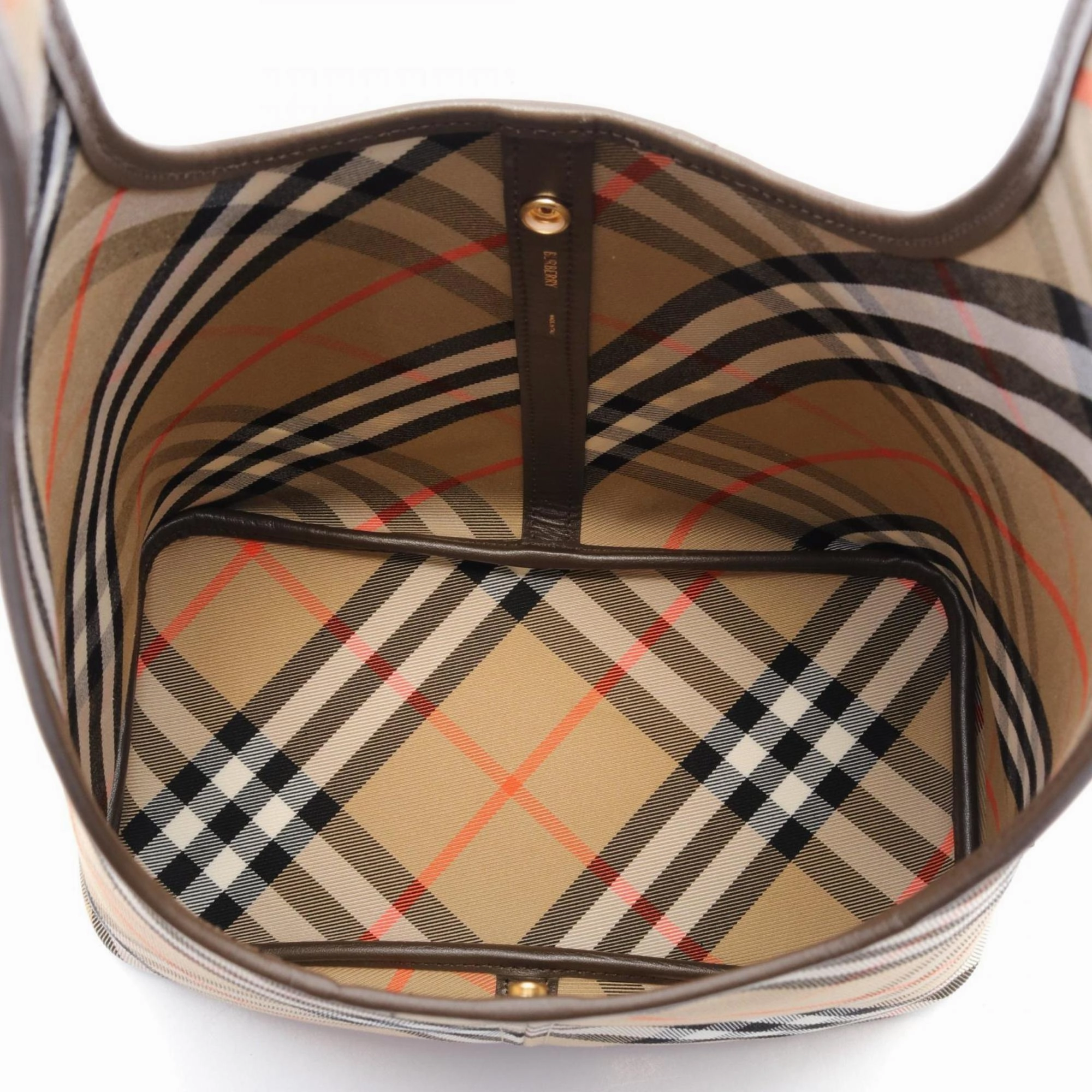 Burberry    Canvas Leather Pouch Shoulder Bag (Pre-Owned)